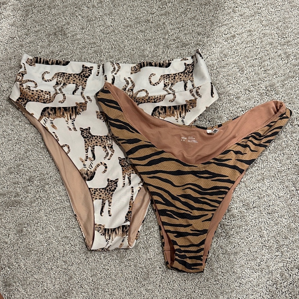 Animal Print Bikini Bottoms